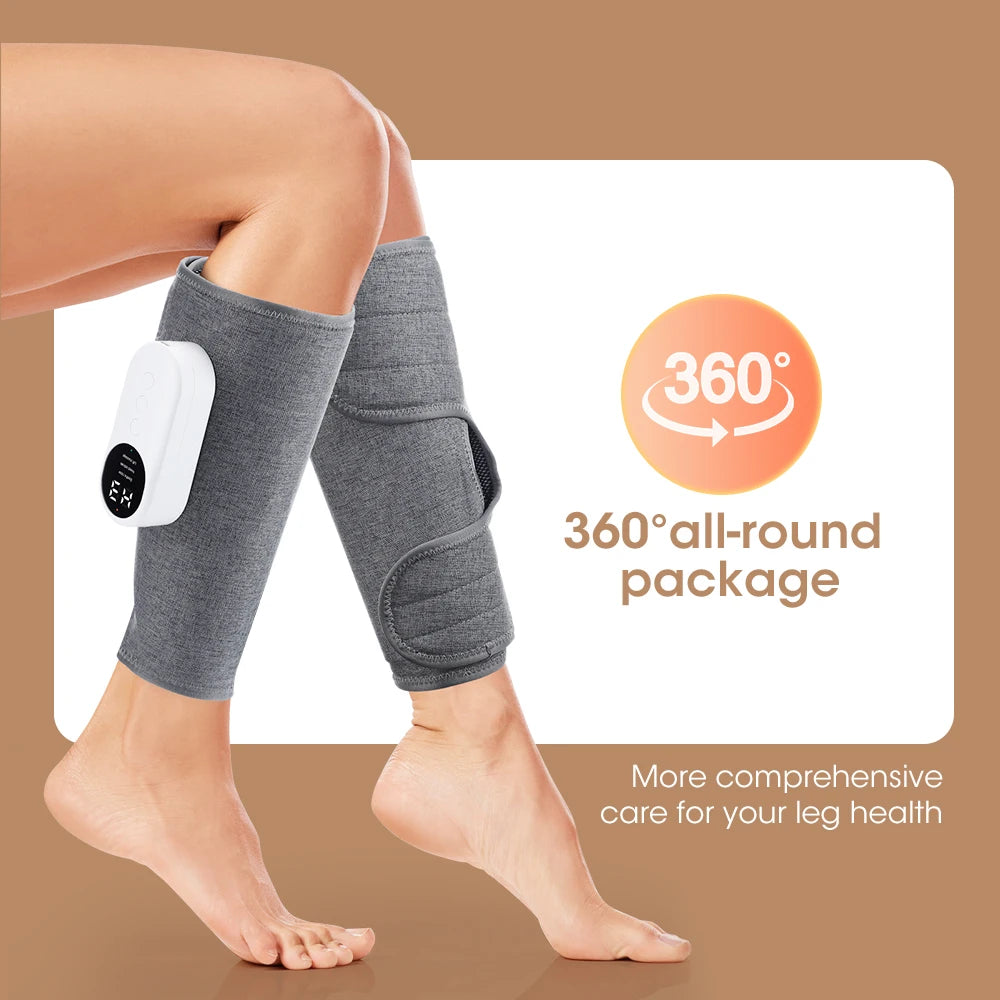 360° Air Pressure Calf Massager Machine 3 Mode Foot Leg Muscle Relaxation Promote Blood Circulation 360° All-Round Package