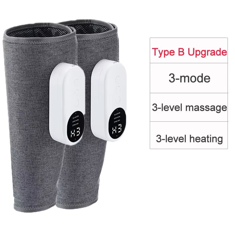 360° Air Pressure Calf Massager Machine 3 Mode Foot Leg Muscle Relaxation Promote Blood Circulation 360° All-Round Package