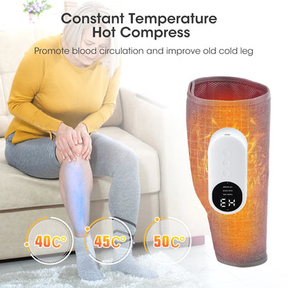 360° Air Pressure Calf Massager Machine 3 Mode Foot Leg Muscle Relaxation Promote Blood Circulation 360° All-Round Package